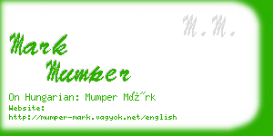 mark mumper business card